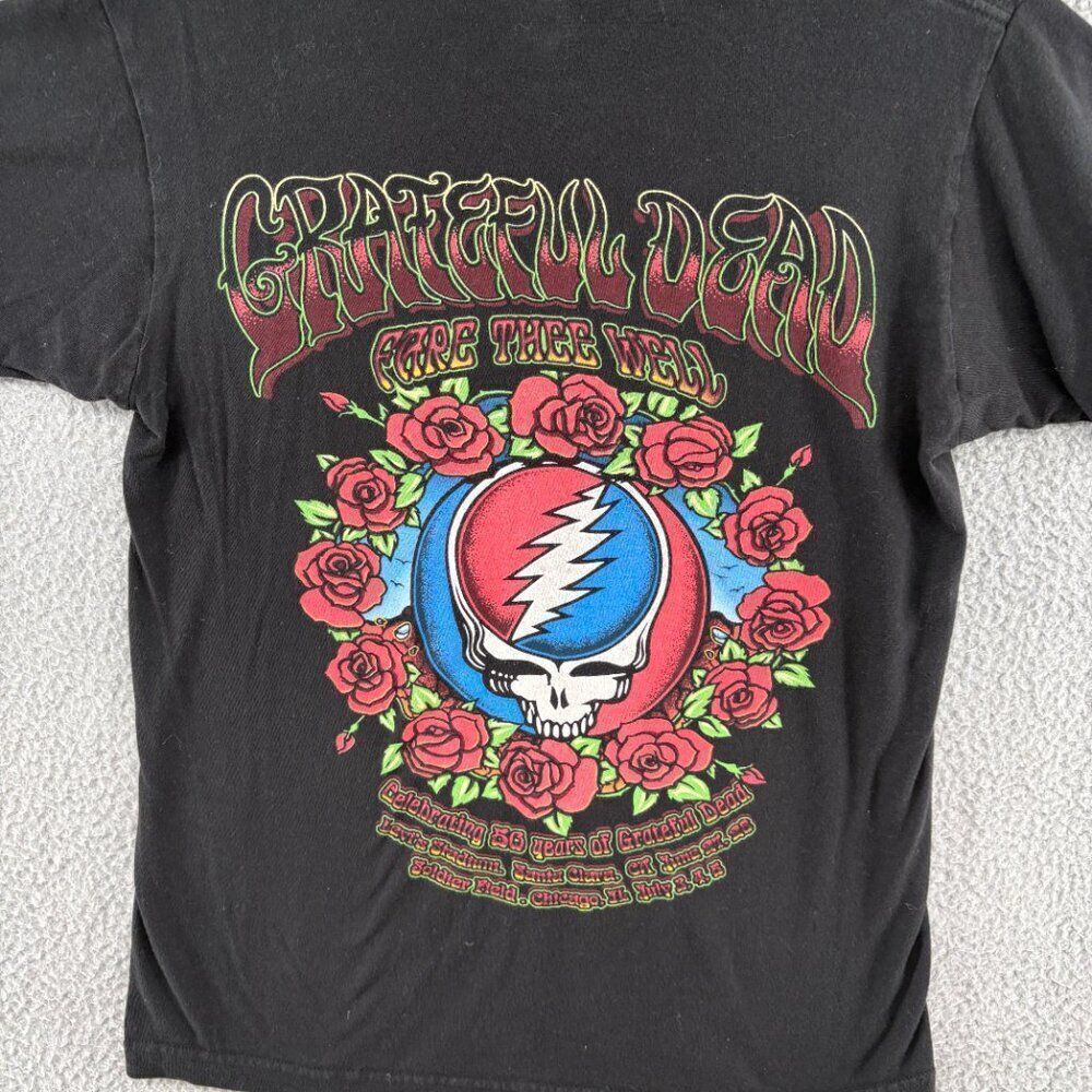 Grateful Dead Fare Thee Well 50th Anniversary T-Shirt Black Tultex Size Small - Picture 9 of 9